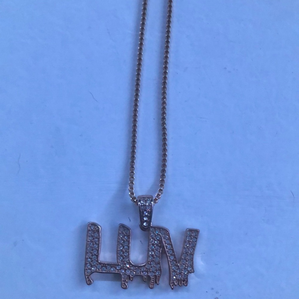 LIL uzi 18k gold chain